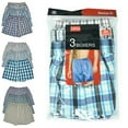 thumbnail image 4 of Glory Max Men's Woven Boxer Briefs Shorts Trunk Cotton Underwear Size M-2XL 6 Pack, 4 of 6