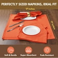 thumbnail image 3 of Native Fab Table Dinner Cloth Napkin 17x17 Set of 4 Washable - Orange, 3 of 6