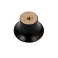 thumbnail image 3 of Unique Bargains 25 Pack Kitchen Cabinet Wood Knob Handle Black Finish 0.94" Dia, 3 of 6