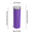 thumbnail image 6 of Makerflo Lavender 20 oz Skinny Powder Coated Tumbler Ideal for DIY Crafts -Laser Engraving, 6 of 10