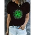 thumbnail image 1 of Camiseta De Mujer Camisetas Femeninas Verano Estampado De Ropa Casual Con Cuello RedondoWomen's Funny St. Patrick's Day Graphic T-Shirt Cotton Soft Stylish Casual Short Sleeve Crew Neck ToCamisetas, 1 of 6
