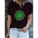 thumbnail image 1 of Women's Funny St. Patrick's Day Graphic T-Shirt Cotton Soft Stylish Casual Short Sleeve Crew Neck Top, 1 of 6