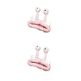 thumbnail image 2 of Sonducket Diadema de dibujos animados elástica y fácil de usar para lavarse la cara Diadema de felpa práctica y conveniente rosa rosa 2piezas, 2 of 6