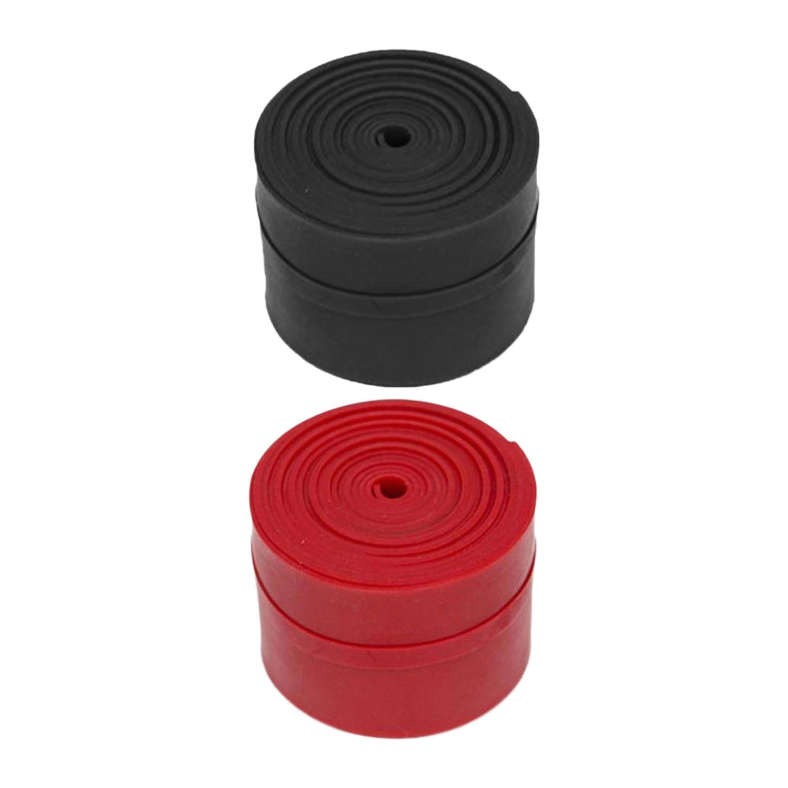 Baoblaze Muscle Floss Bands Elastic Fitness Band for Joint Stability Training Workout 2 Rolls Black Red