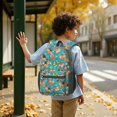 thumbnail image 6 of German Shepherd and Floral Blue 17" School Backpacks for Teens,Waterproof Oxford Fabric,S-Shape Padded Straps for School,Travel,Hiking,Camping, 6 of 6