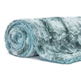 thumbnail image 6 of Chanasya Fuzzy Faux Fur Throw Blanket - Light Weight Blanket for Bed Couch and Living Room Suitable for Fall Winter and Spring (50x65 Inches) Tan Teal, 6 of 8