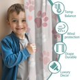thumbnail image 3 of Blackout Kids Curtains,Pink Dog Paw Childrens Insulated Curtains Set Of 2,Bedroom Essentials,Toddler Room Decor 42x54in(106x137cm), 3 of 4