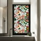 thumbnail image 4 of Lámina adhesiva estática para ventanas con motivos florales y arcoíris, 100 x 43 cm, adhesivo de PVC, 4 diseños botánicos para puertas de cristal, 4 of 5