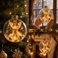 thumbnail image 6 of Glowing Christmas Story Ornaments, Light-Up Mini Holiday Scene, 10cm Hanging Xmas Tree Decor Ball with Warm White LED Lights, Festive Keepsake Gift for Christmas Tree E, 6 of 9
