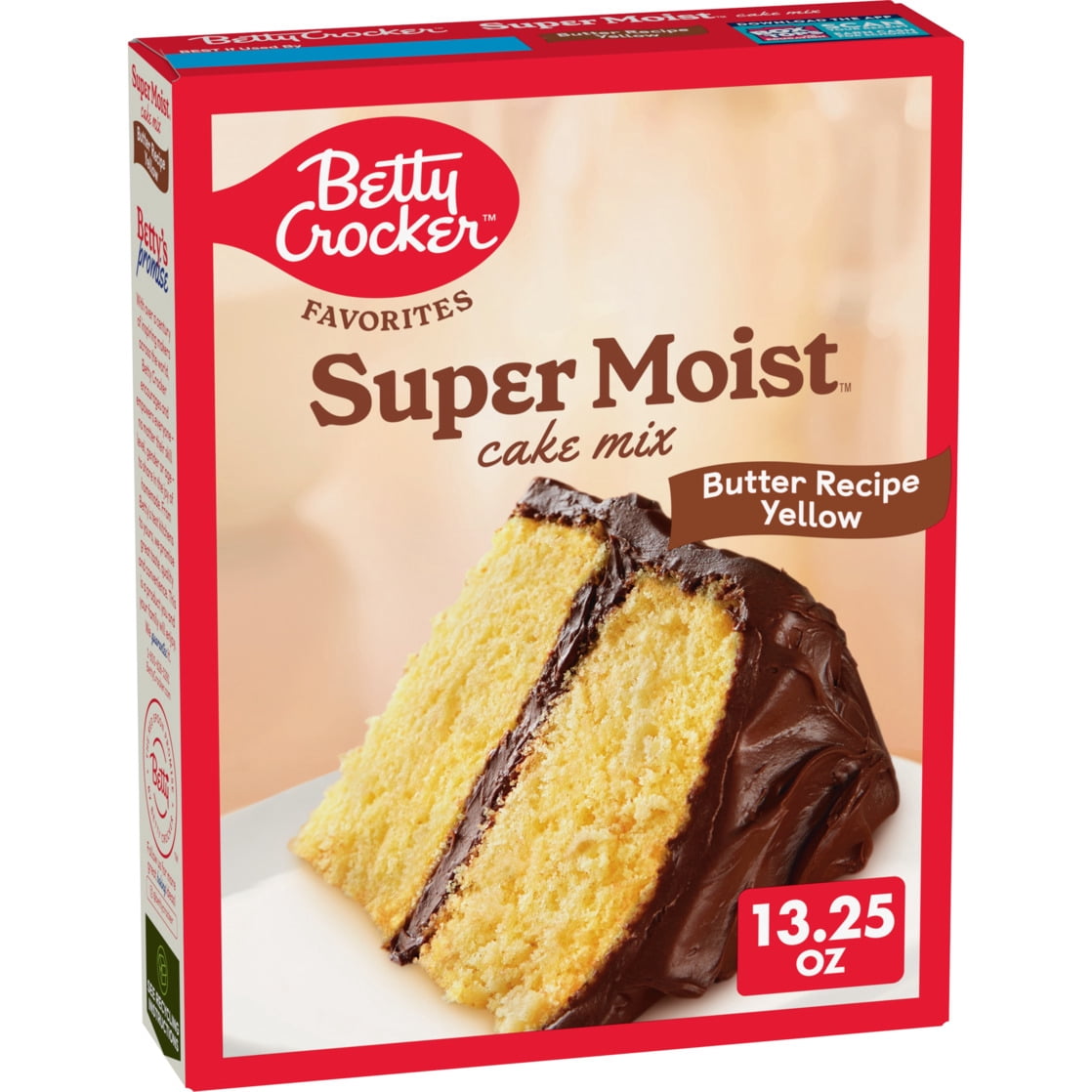 (12 pack) Betty Crocker Favorites Super Moist Butter Recipe Yellow Cake Mix, 13.25 oz