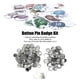 thumbnail image 4 of 100 Juegos De Suministros De Fabricación De Insignias Metálicas, Piezas De Botones De Insignias En Blanco Para Prevención De óxido Para Máquina De Fabricación De Botones, 4 of 8