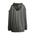 thumbnail image 5 of Wiyuqeen Womens Cold Shoulder Hoodies Basic Solid Drawstring Hooded Sweatshirts Elegant Long Sleeve Pullover Tops Baggy Autumn Outfits, 5 of 5