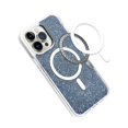 thumbnail image 3 of For Apple iPhone 14 (6.1") Magnetic MagSafe Wireless Compatible Epoxy Glitter Shiny Sparkle Bling Hybrid Slim TPU Frame Cover ,Xpm Phone Case [ Black ], 3 of 4