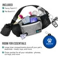 thumbnail image 2 of PetAmi Dog Fanny Pack, Treat Pouch for Dog Walking, Training, Built in Poop Bag Dispenser, Water Bottle Holder, Collapsible Bowl, Pet Treat Waist Belt for Hiking, Running, Kibbles (Grey), 2 of 7