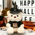 thumbnail image 5 of Limited Time Deal karymi Halloween Wizard Bear Doll with Hat Soft Stuffed Animals Kids Toys Halloween Party Decorations Funny Christmas Gifts Clearance Savings Week, 5 of 5
