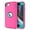 Pink, variant on Petocase for iPhone SE 2022/2020 Case Built-in Screen Protector Shockproof Dust/Drop Proof 3 in 1 Full Body Rugged Heavy Duty Durable Cover for iPhone SE 3rd/2nd Gen 4.7, Purple/Pink