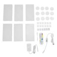 thumbnail image 2 of Smart Light Panel, Rectangular LED Lamp 16 Million RGB Colors APP and Voice Control 6PCS Versatile Usage  for Bedroom Decoration, 2 of 7