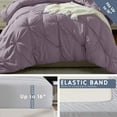 thumbnail image 7 of LammaLoe Twin Comforter Sets, 5 Piece Bed In A Bag Pintuck Bedding Sets, Beige, 7 of 7