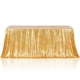 thumbnail image 1 of Mantel Poise3eHome con lentejuelas doradas, 152 x 305 cm, rectangular, 1 of 7
