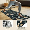 thumbnail image 4 of Dark Green Leafy Dinosaurs Pattern Hot Yoga Mat Towel Non Slip for Hot Yoga - Quick-Drying Yoga Mat Cover with 4 Corner Pockets with Travel Bag - Hot Yoga Towel Non Slip 70"x26", 4 of 6