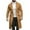 Khaki, variant on CharmCyan Mens Trench Coat Notch Lapel Double Breasted Peacoat Wool Blend Casual Long Overcoat Army Green L