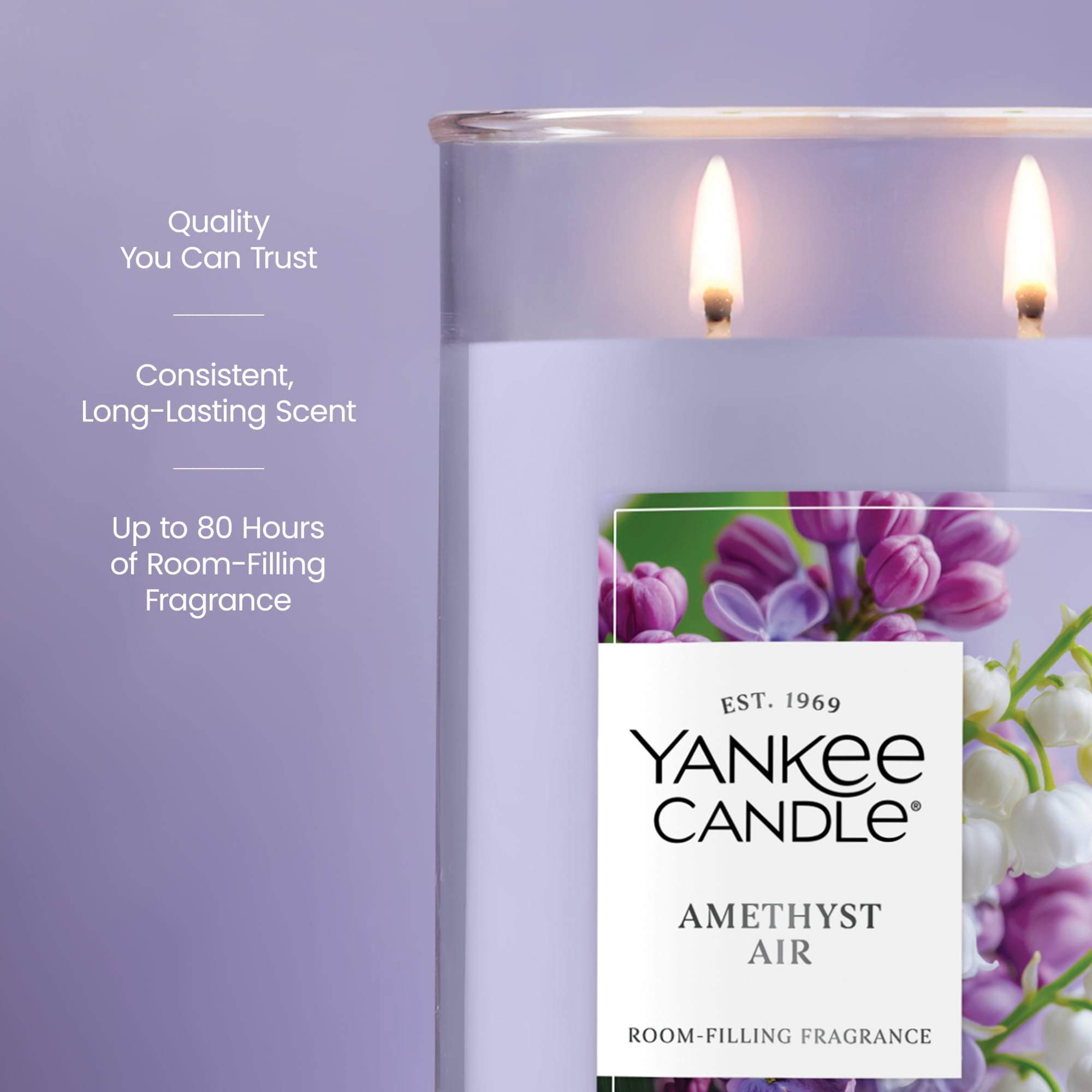 Yankee Candle Amethyst Air Large Tumbler Scented Candles, 20 oz