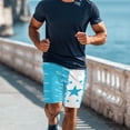 thumbnail image 3 of XYZCANDO Couple Matching Beach Outfit Hawaiian Swimwear Flag of Honduras Men Board Shorts Two Piece Women Tummy Control Bikini His and Hers Set for Summer Vacation Beach Resort Wear Cruise Outfits, 3 of 6