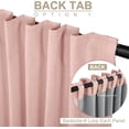 thumbnail image 2 of Linen Blackout Curtains for Bedroom 90 Inches Long, Back Tab/Rod Pocket Living Room Drapes, Thermal Insulated Blackout Curtains 2 Panels Set, 50" W x 90" L, Oatmeal, 2 of 6