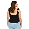 thumbnail image 3 of Top drapeado Zenobia Tallas Extras 11797 negro 40, 3 of 6