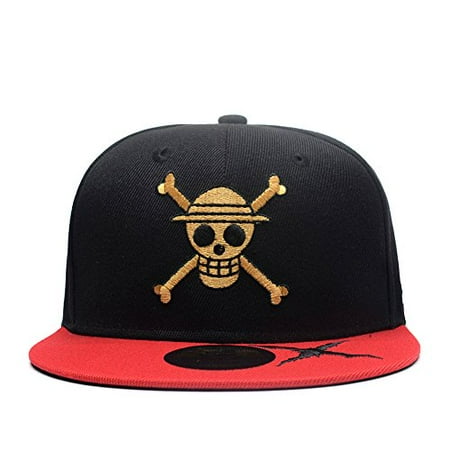 Quanhaigou Quanhaigou Anime One Piece Character Cosplay Snapback Hat Skull Skeleton Baseball Cap One Piece Black One Size Walmart Com Walmart Com