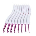 thumbnail image 3 of 8 Different Sizes Crochet Hooks Set, Durable Aluminum Knitting Tool For Weaving Enthusiast With Curved Soft Handle, 3 of 8