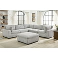 thumbnail image 1 of K-Living Colton Adjustable Modular Sectional with Ottoman in Mink Fabric, 1 of 3