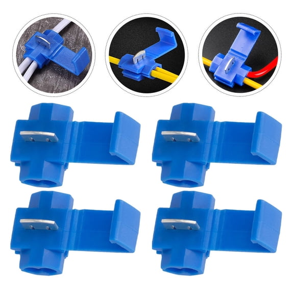 UPKOCH 100pcs Low Voltage Cable Connectors for Electrical Installation in Blue Material