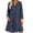 Navy, variant on Lmueinov Summer Dresses for Women Flowy Casual Cotton Linen A-Line Midi Dress with Pockets Fall Vacation Button Front Long Sleeve Tunic Shirt Dress