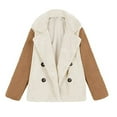 thumbnail image 4 of Tejiojio Clearance Jackets Fashion Womens Warm Faux Coat Jacket Winter Button Long Sleeve Outerwear, 4 of 5