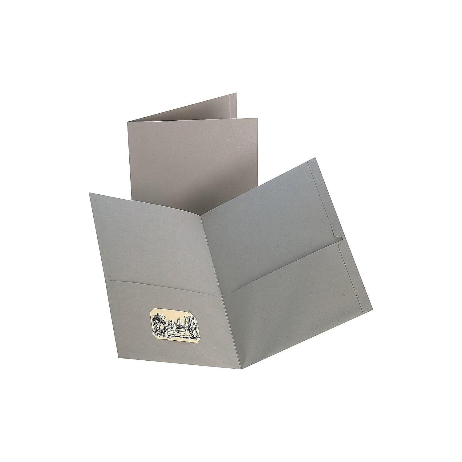 Staples 2-Pocket Folder Gray 13380