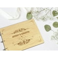 thumbnail image 6 of Darling Souvenir Personalized Engraved Laser Cut Wedding Guest Book Wooden Cover Sign-in Book Registry Guestbook Scrapbook-ZC, 6 of 7