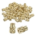 thumbnail image 1 of Unique Bargains Knurled Insert Nuts, 100 Pack M2 x 6mm L x 4mm OD Brass Heat Set Insert Nuts, 1 of 6