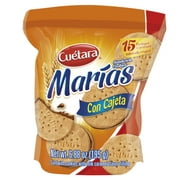 Cutara Maras Sandwich Cookies Con Cajeta 6.88 oz (195 g), 15 Packages Individually Wrapped.