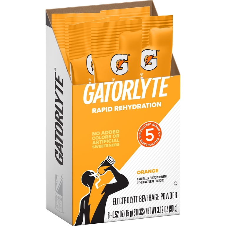 Gatorade Gatorlyte Orange Electrolyte Powder, 6 Pack photo 3