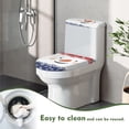 thumbnail image 4 of HELLHERO Snowflakes Elastic Bottom Toilet Seat Lid Cover with Elastic Edge, 4 of 8