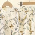 thumbnail image 4 of Toddler Girls Boys Short Set 2-Piece Crew Neck Top & Pull On Shorts Daily Wear Outfit Toddler Girl Summer Clothes, 4 of 4