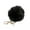 Black, variant on Colorful Women Faux Rabbit Fur Ball Pompom Keychain Phone Handbag Charm Pendant