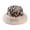 Beige, variant on Unisex Bucket Hat Leopard Print Trimmed Brim Round Hat Body Halloween Christmas Holiday Head Wear (Coffee)