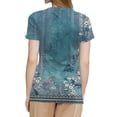 thumbnail image 2 of NAMTYQX Womens Graphic Tees Short Sleeve Baggy Fashion Womens Tops Summer Trendy Tops for Women 2025 Sky Blue Size M, 2 of 5
