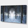 thumbnail image 2 of Winter Forest with Dark Woods - Impression sur Toile Paysage, 2 of 4