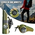 thumbnail image 2 of 7 In 1 3 In 1 multi Jungle Survival Emergency Small Safety Whistle With Flashlight Compass, 2 of 8