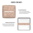 thumbnail image 5 of Kdxio Beige Sparkling Glitter Print Tissue Box Cover,Square Decorative PU Leather Facial Paper Case Organizer Holder Dispenser for Bathroom,Night Stands,Desk,Car 5.2''X5.2''X5.2'', 5 of 8