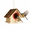 Brown, variant on Diceymbol Hanging Wooden Bird House With Bark Roof Natural Wood Bird House For Outside Outdoor Garden Bird Nest Box With Perch Decorative Weatherproof For Patio Backyard