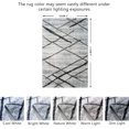 thumbnail image 3 of JV Home Area Rug Stripes Grey 6'x9' Washable Carpet Anti Slip, 3 of 6
